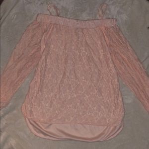 Pink Off-the-Shoulder Top